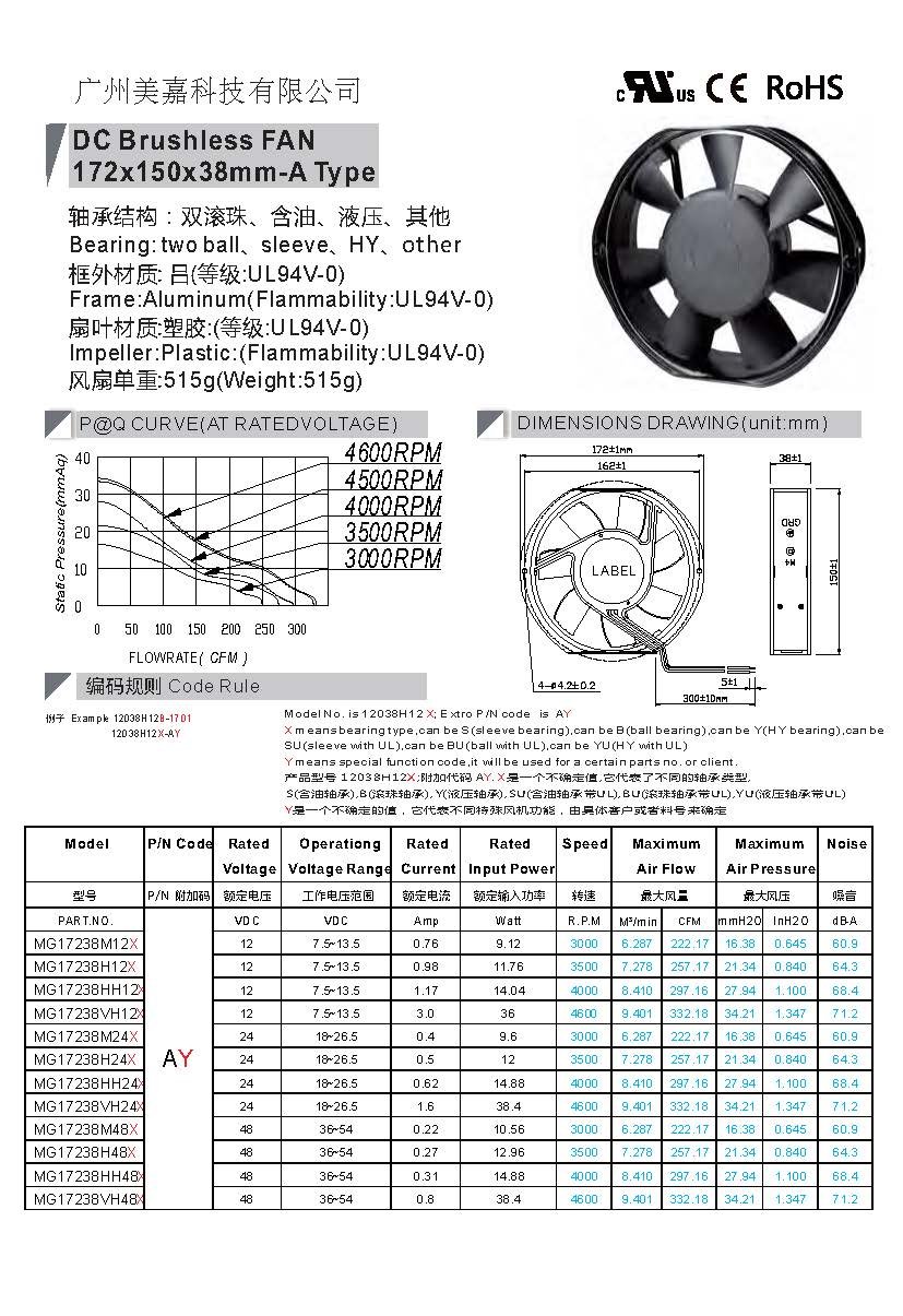 17238 cooling fan