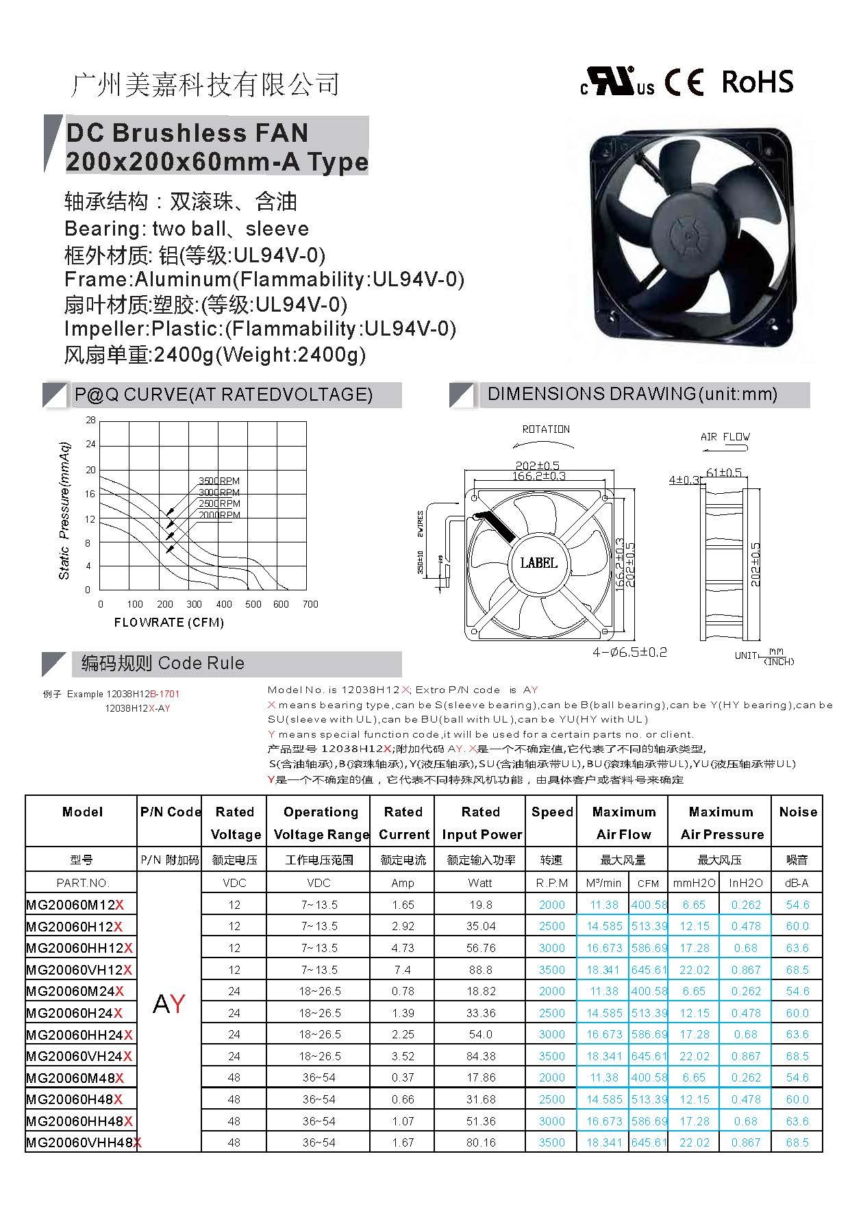 20060 cooling fan