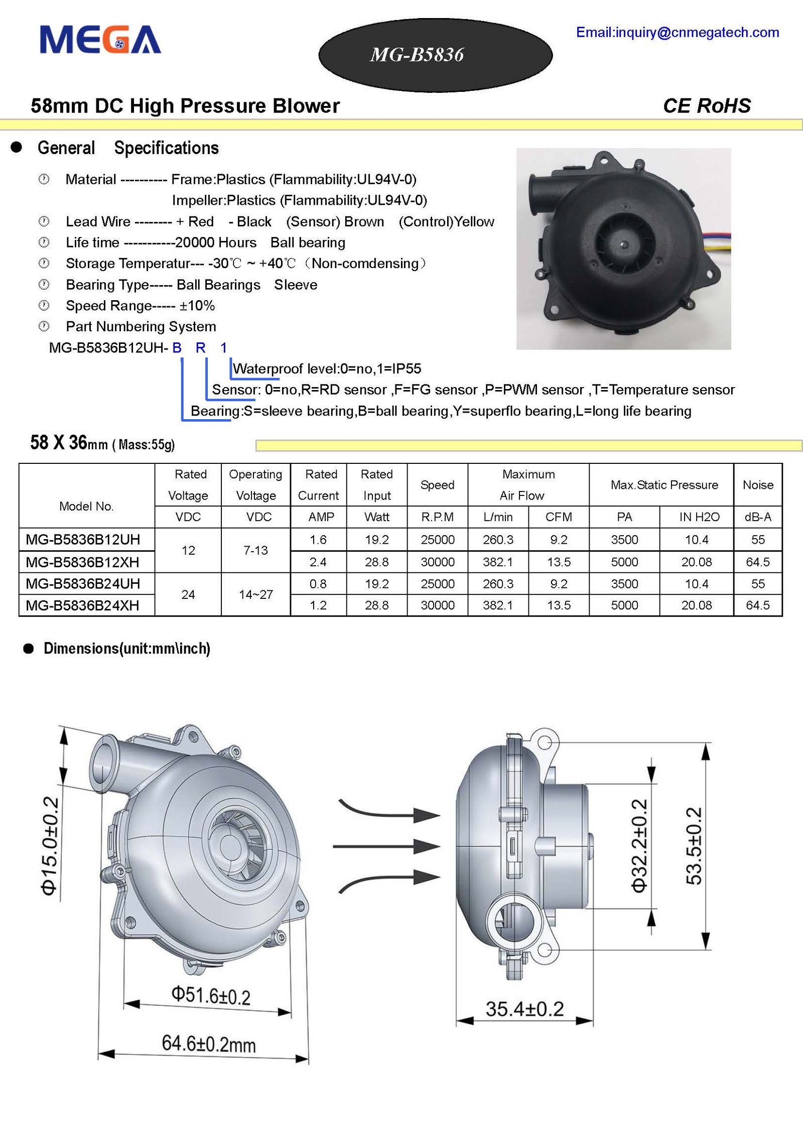 5836 blower