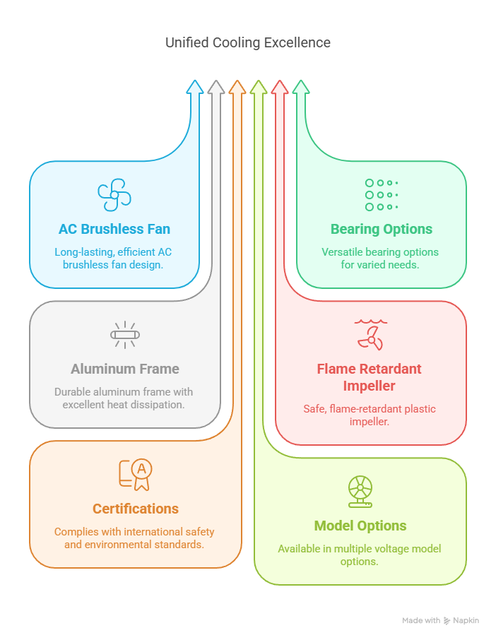 产品特点 – MEGA Tech- High Performance Fan and Cooling Solutions Expert 8025 AC brushless fan