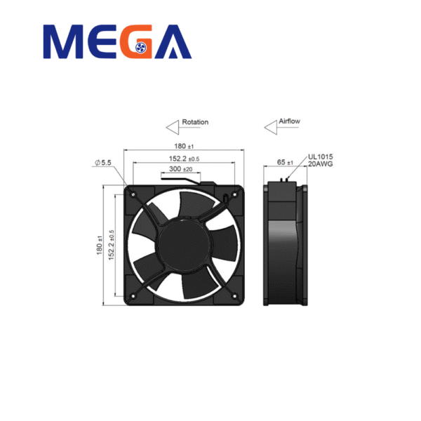 AC18065 brushless fan