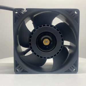92x92x38mm high-static-pressure DC axial fan with reinforced impeller and durable central hub from Mega Tech